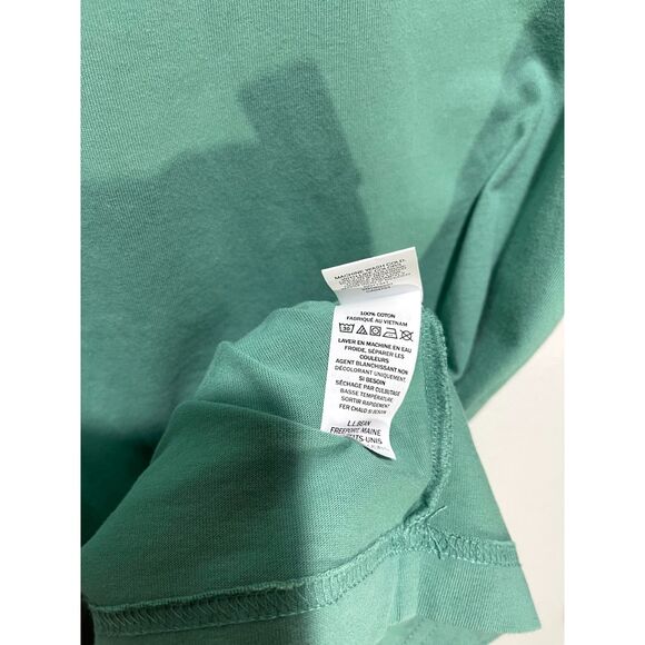 L.L.Bean Long sleeve t shirt Freeport Meine muted green men's M tall - Picture 5 of 6